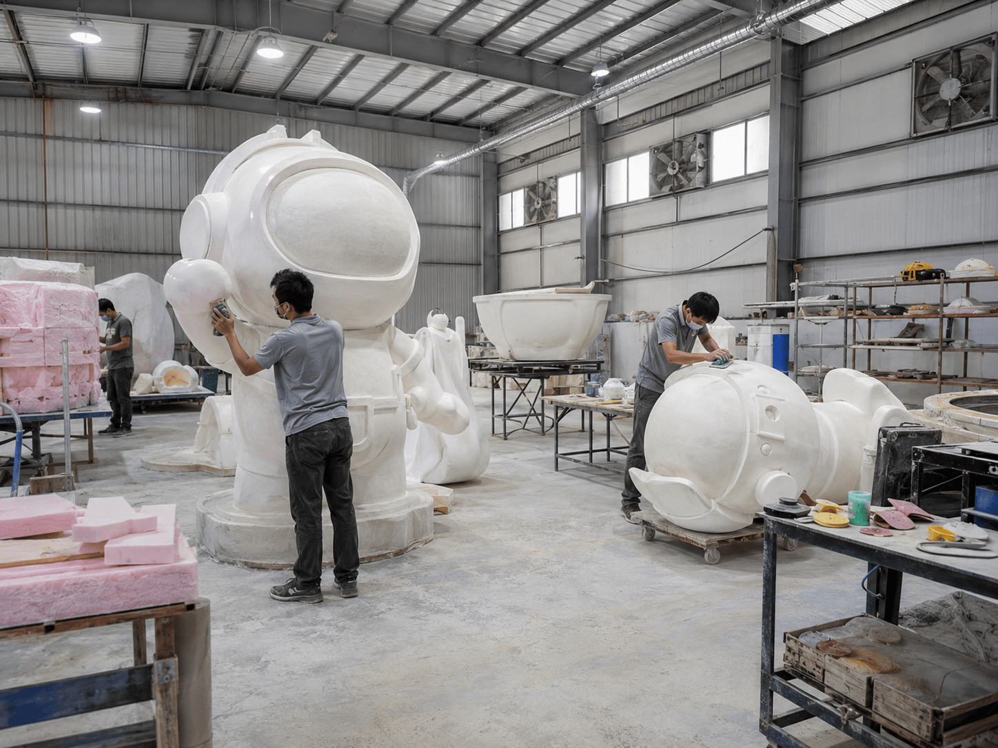 Factory production area