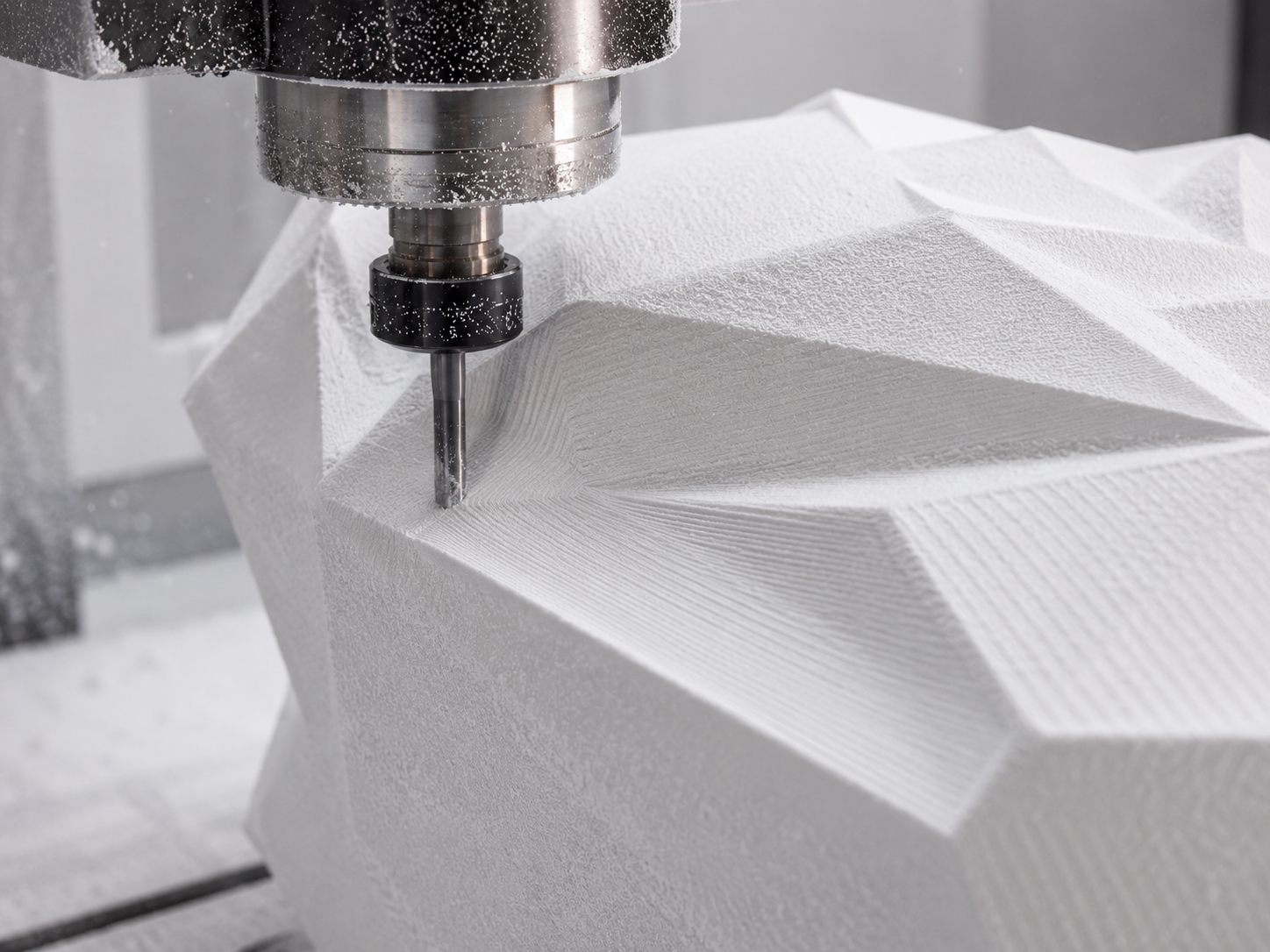 CNC carving for FRP composite sculpture